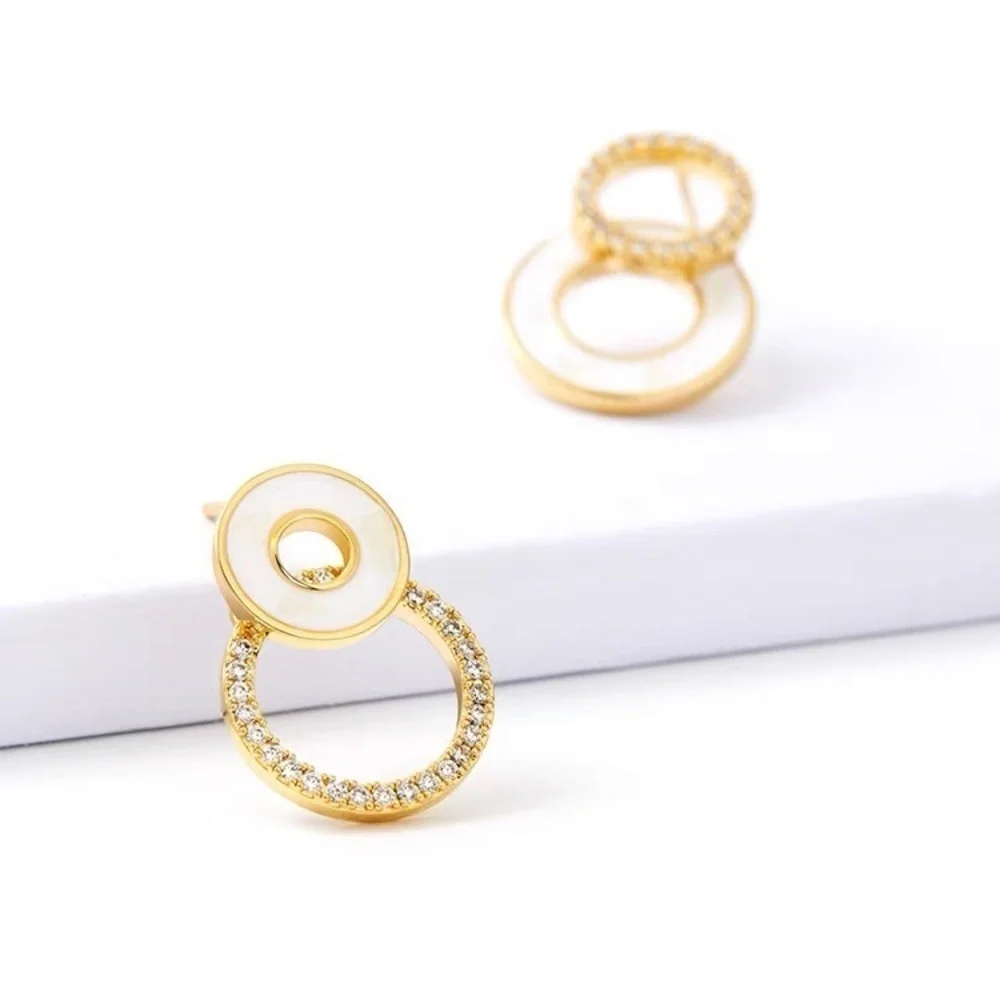 💎 BOGO❗️Double circle Earrings Hypoallergenic women’s jewelry